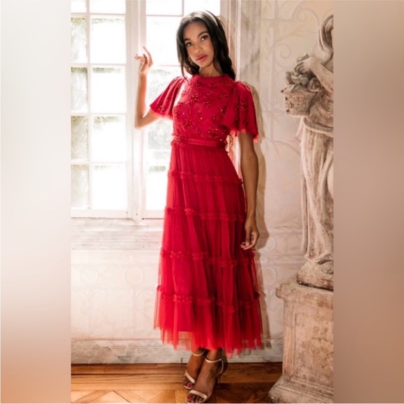 Ivy City Co Dresses & Skirts - Ivy City Co Red Anastasia Dress Size Small